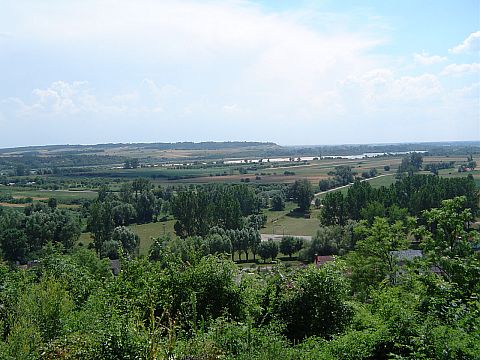 Janowiec - widok spod zamku w stron� Wis�y