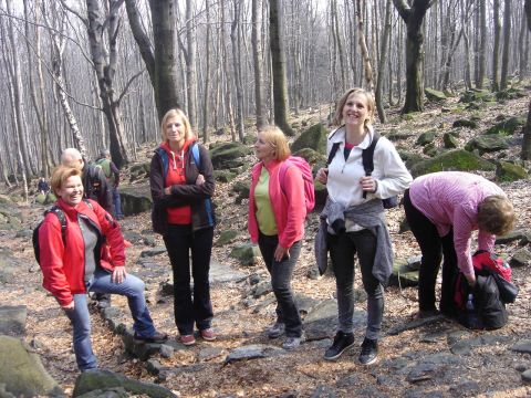Rajd na �l�� - na szlaku czerwonym s078 - PTTK Strzelin