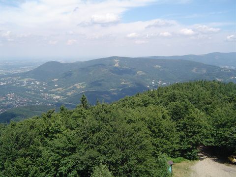 Wielka Czantoria - widok z czeskiej wie�y widokowej s021 - PTTK Strzelin