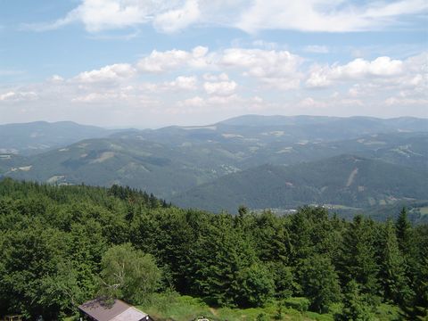 Wielka Czantoria - widok z czeskiej wie�y widokowej s024 - PTTK Strzelin