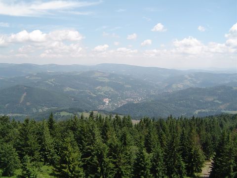 Wielka Czantoria - widok z czeskiej wie�y widokowej s025 - PTTK Strzelin