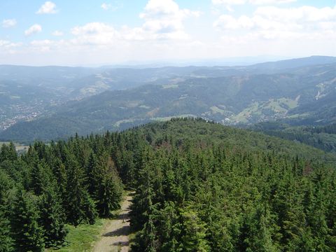 Wielka Czantoria - widok z czeskiej wie�y widokowej s026 - PTTK Strzelin