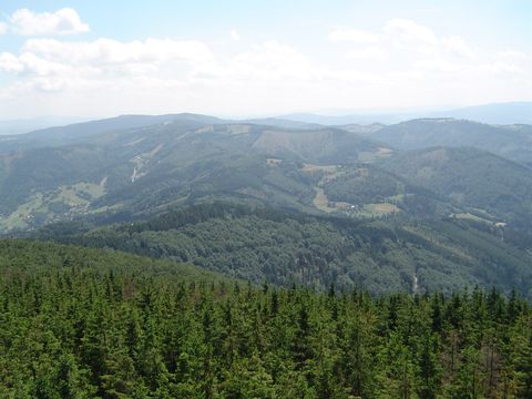 Wielka Czantoria - widok z czeskiej wie�y widokowej s027 - PTTK Strzelin