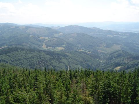 Wielka Czantoria - widok z czeskiej wie�y widokowej s028 - PTTK Strzelin