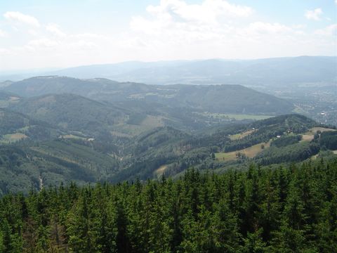 Wielka Czantoria - widok z czeskiej wie�y widokowej s029 - PTTK Strzelin