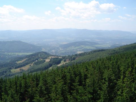 Wielka Czantoria - widok z czeskiej wie�y widokowej s030 - PTTK Strzelin