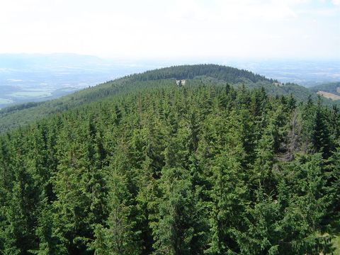 Wielka Czantoria - widok z czeskiej wie�y widokowej s031 - PTTK Strzelin