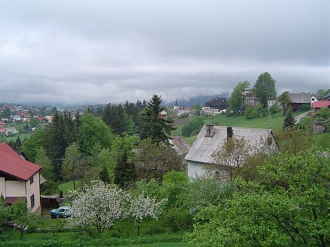 Koniak�w - widok z Galerii na Sza�cach