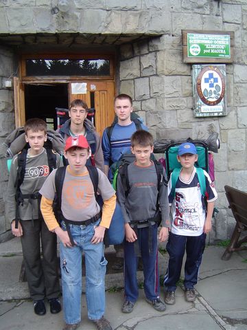 Ob�z w�drowny - schronisko pod Klimczokiem