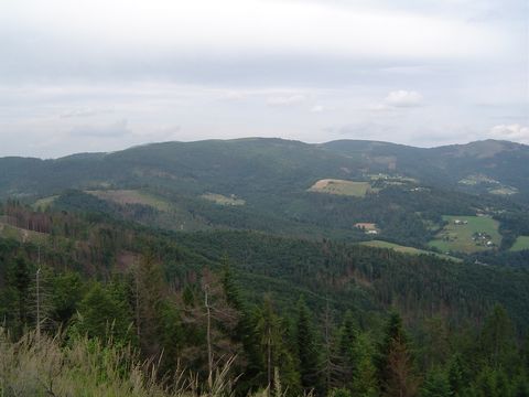 Panorama ze szczytu Smerekowiec