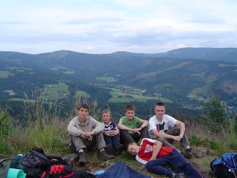 Ob�z w�drowny - na Smerekowcu