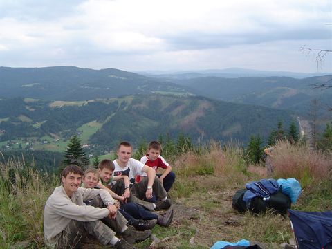 Ob�z w�drowny - na Smerekowcu