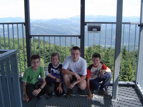 Czeska wie�a widokowa na Czantori Wielkiej