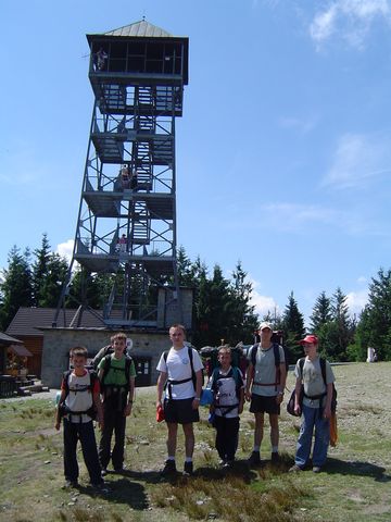 Czeska wie�a widokowa na Czantori Wielkiej