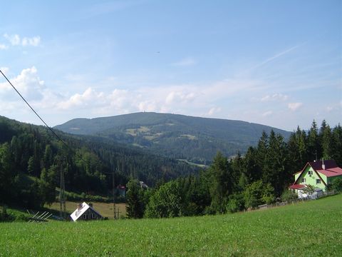 Sosz�w Wielki - zej�cie do Jawornika - widok na Czantori�