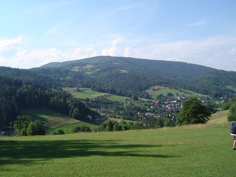 Sosz�w Wielki - zej�cie do Jawornika - widok na Czantori�