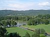 Bieszczady - Sanok - widok z zamku w stron Sanu