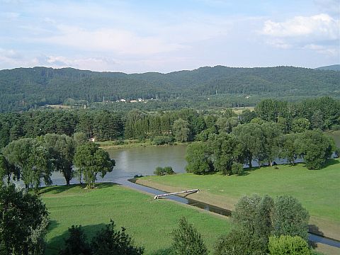 Sanok - widok z zamku w stron Sanu