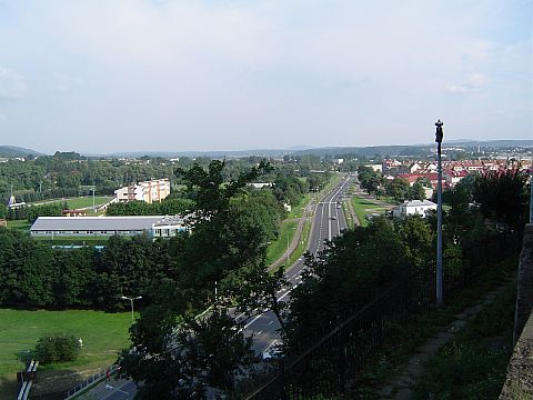 Sanok - widok z zamku w stron Sanu