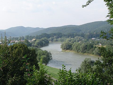 Sanok - widok z zamku w stron Sanu