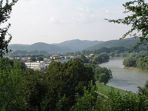 Sanok - widok z zamku w stron Sanu