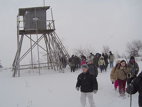 G�ry Bystrzyckie - ambona w Hucie