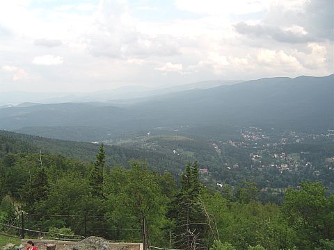 Wysoki Kamie� - widok na Szklarsk� Por�b�