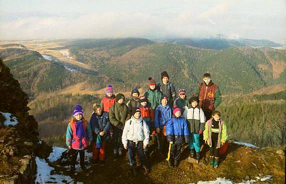 Widok z zamku Rogowiec na Ja�owiec - G�ry Kamienne