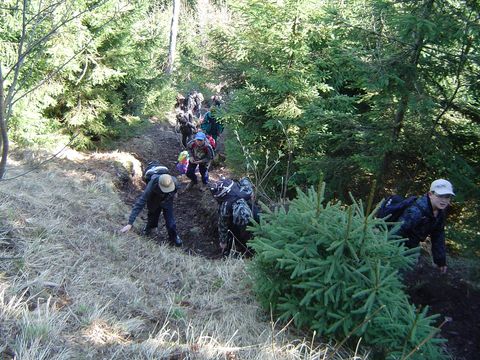 G�ry Kamienne - podej�cie na Walig�r� s087 - PTTK Strzelin