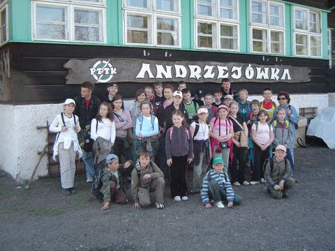 G�ry Kamienne - przed schroniskiem 'Andrzej�wka' s120 - PTTK Strzelin