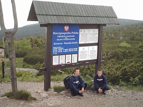 Turystyczne przej�cie graniczne pod Szrenic�