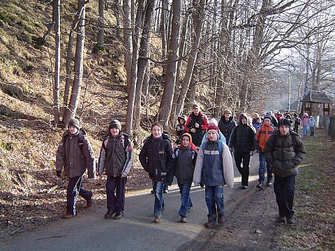 Rajd w G�ry Opawskie - w Pokrzywnej