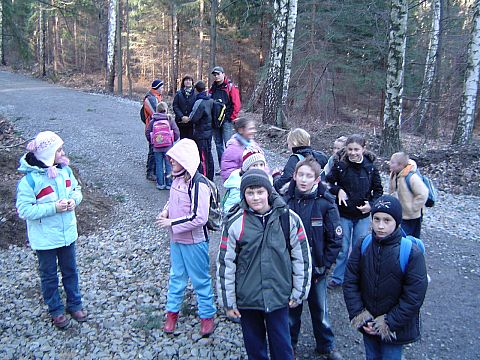 Rajd w G�ry Opawskie - podej�cie na Zamkow� G�r�