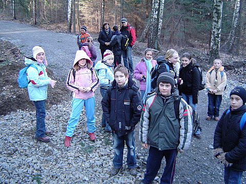 Rajd w G�ry Opawskie - podej�cie na Zamkow� G�r�