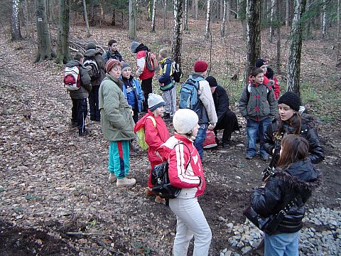 Rajd w G�ry Opawskie - podej�cie na Zamkow� G�r�