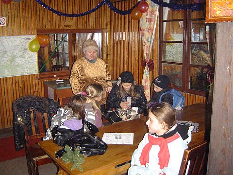 W schronisku 'Pod Biskupi� Kop�'