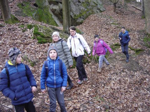 Wycieczka Na Biskupi� Kop� - podej�cie do Piekie�ka s019 - PTTK Strzelin