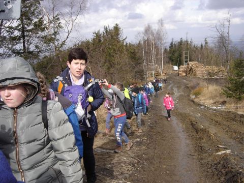 W drodze na szczyt Biskupiej Kopy s095 - PTTK Strzelin