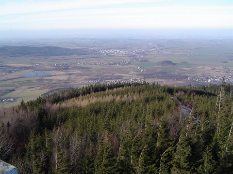 Widok z wie�y na Biskupiej Kopie