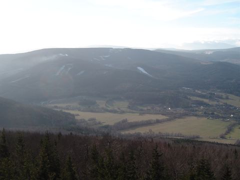 Widok z wie�y na Biskupiej Kopie