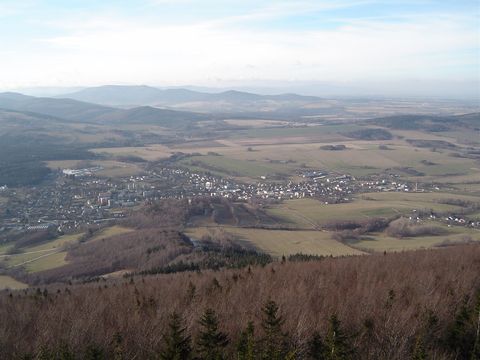 Widok z wie�y na Biskupiej Kopie