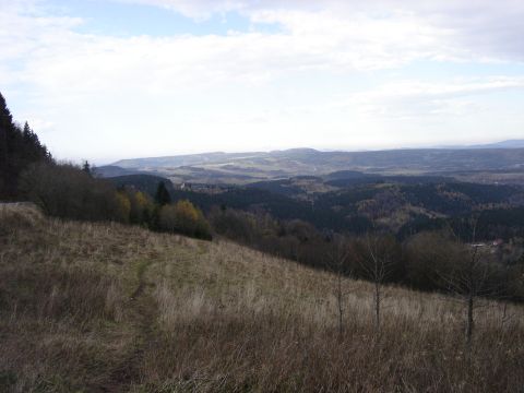 Widok z So�tysiej Kopa na G�ry Sto�owe s003 - PTTK Strzelin