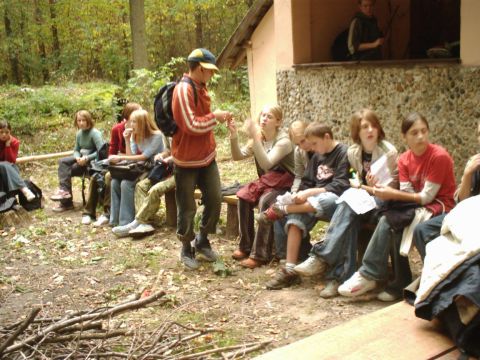 XVI Rajd Wzg�rz Strzeli�skich - ko�o altany my�liwskiej s036 - PTTK Strzelin