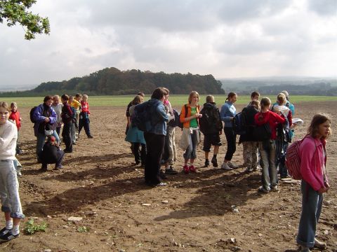 XVII Rajd Wzg�rz Strzeli�skich - odpoczynek nad Krzywin� s017 - PTTK Strzelin