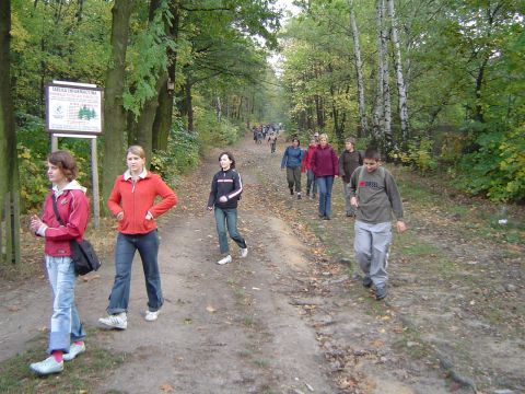 XVII Rajd Wzg�rz Strzeli�skich - droga ko�o le�nicz�wki w Go�ci�cicach �rednich s065 - PTTK Strzelin