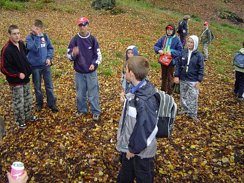 XX Rajd Wzg�rz Strzeli�skich - podej�cie na Nowolesk� Kop� s067 - PTTK Strzelin