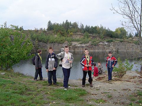 XX Rajd Wzg�rz Strzeli�skich - G�siniec - dawny kamienio�om s050 - PTTK Strzelin