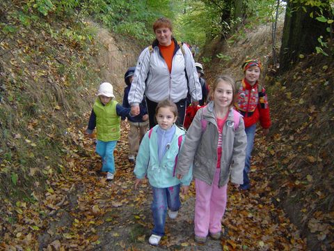 XXI Rajd Wzg�rz Strzeli�skich - w drodze na Ostr� G�r� s032 - PTTK Strzelin