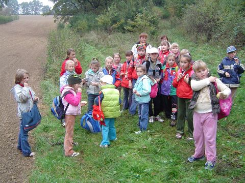 XXI Rajd Wzg�rz Strzeli�skich - w drodze na Ostr� G�r� s035 - PTTK Strzelin