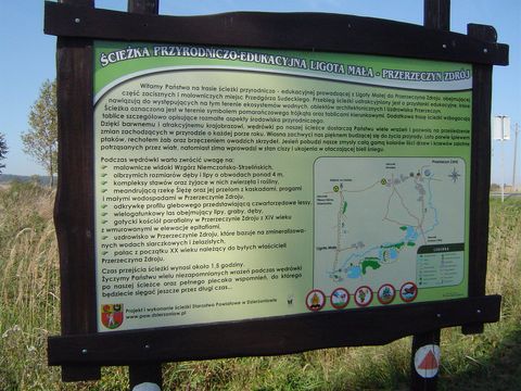�cie�ka edukacyjno-przyrodnicza Ligota Ma�a - Przerzeczyn-Zdr�j s049 - PTTK Strzelin